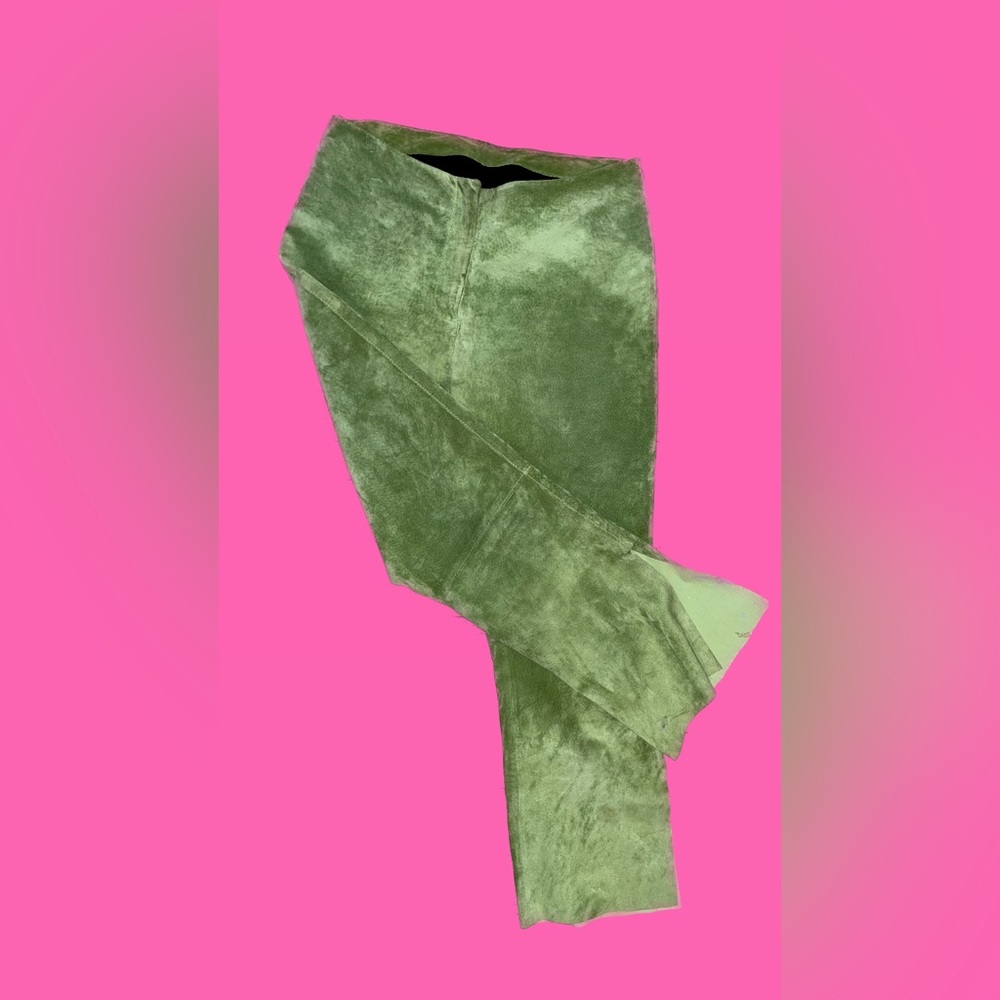 Bebe Green Suede Pants